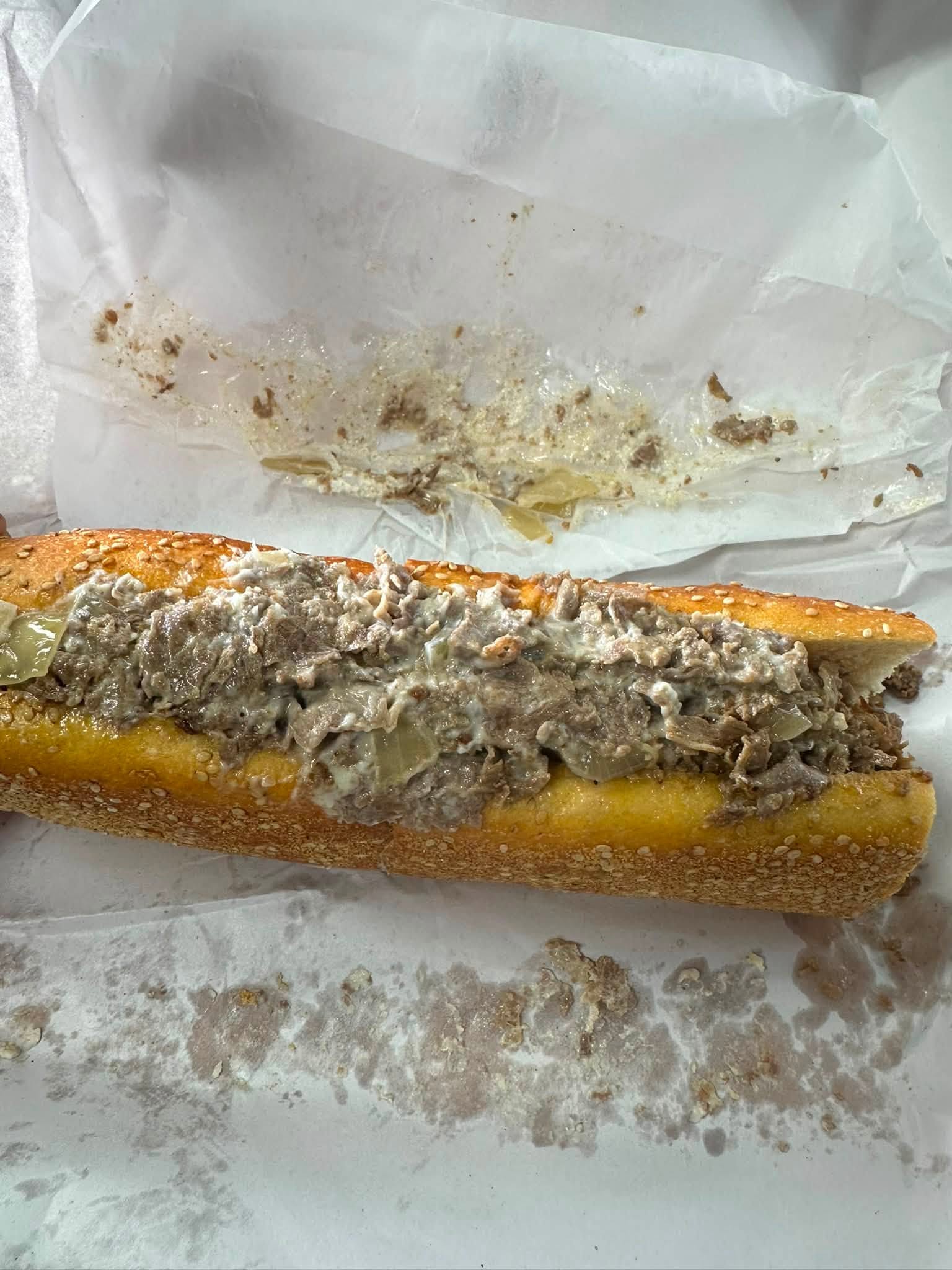 Too much cheese and too much chop