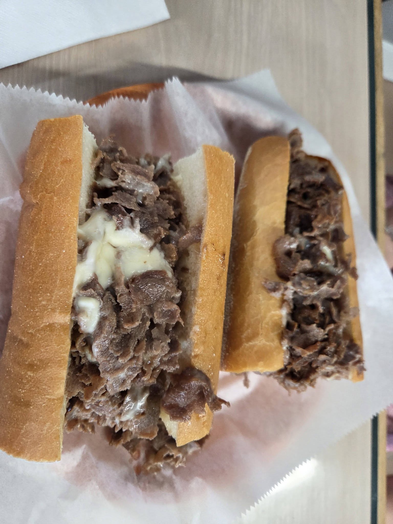 Roll looks like garbage not to mention the steak