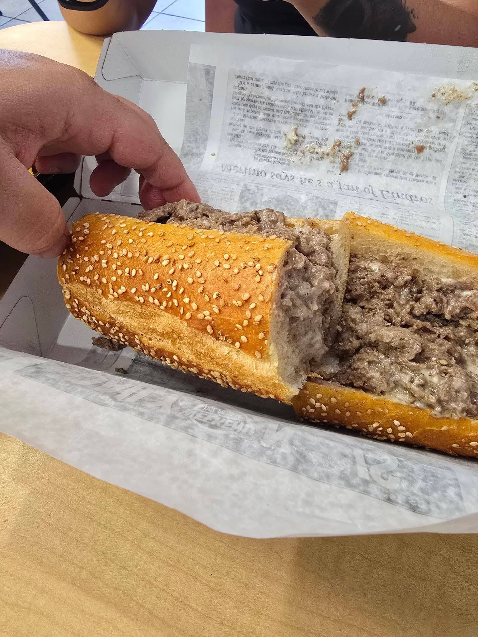 Community-submitted cheesesteak photo