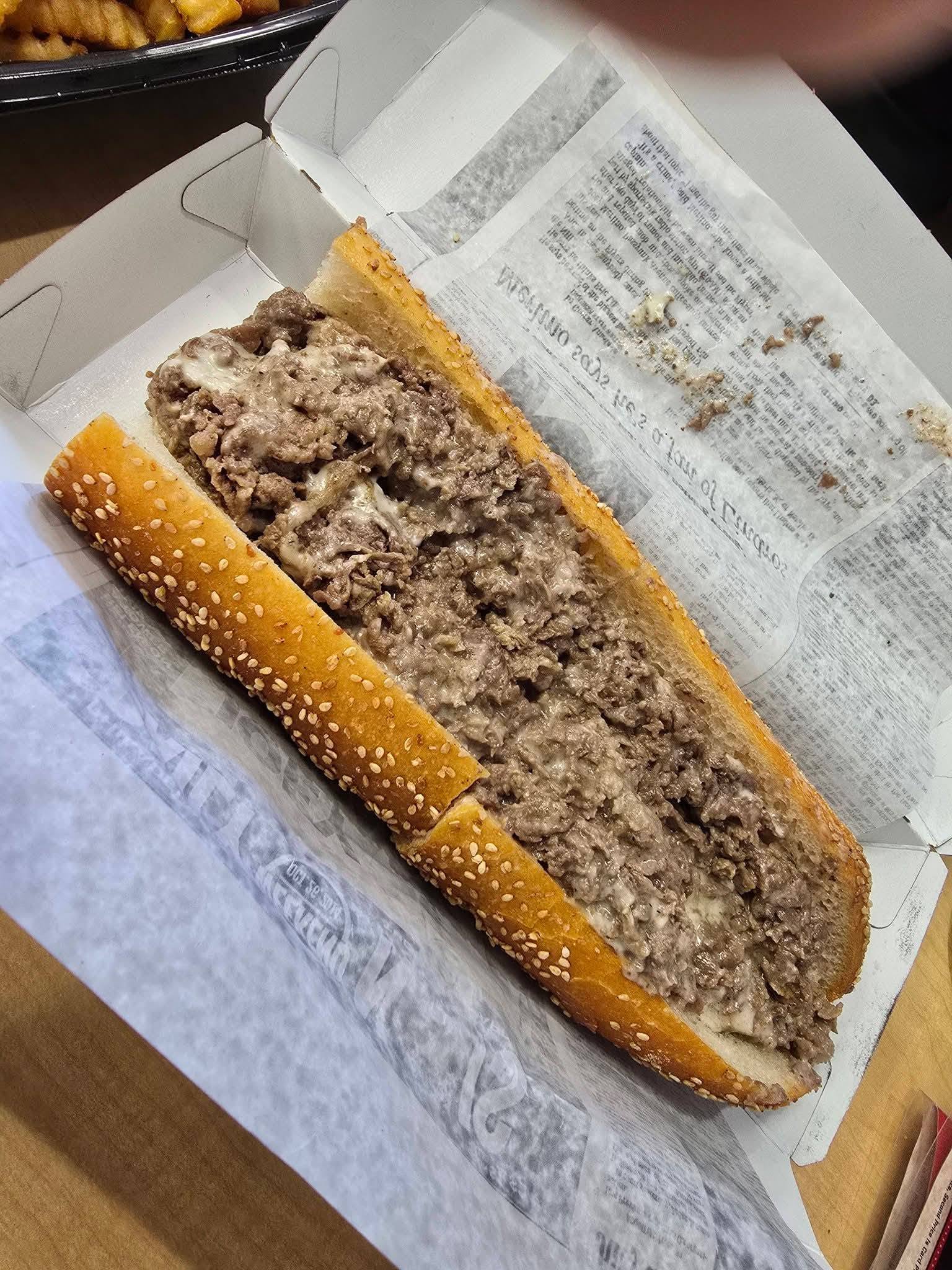 Community-submitted cheesesteak photo